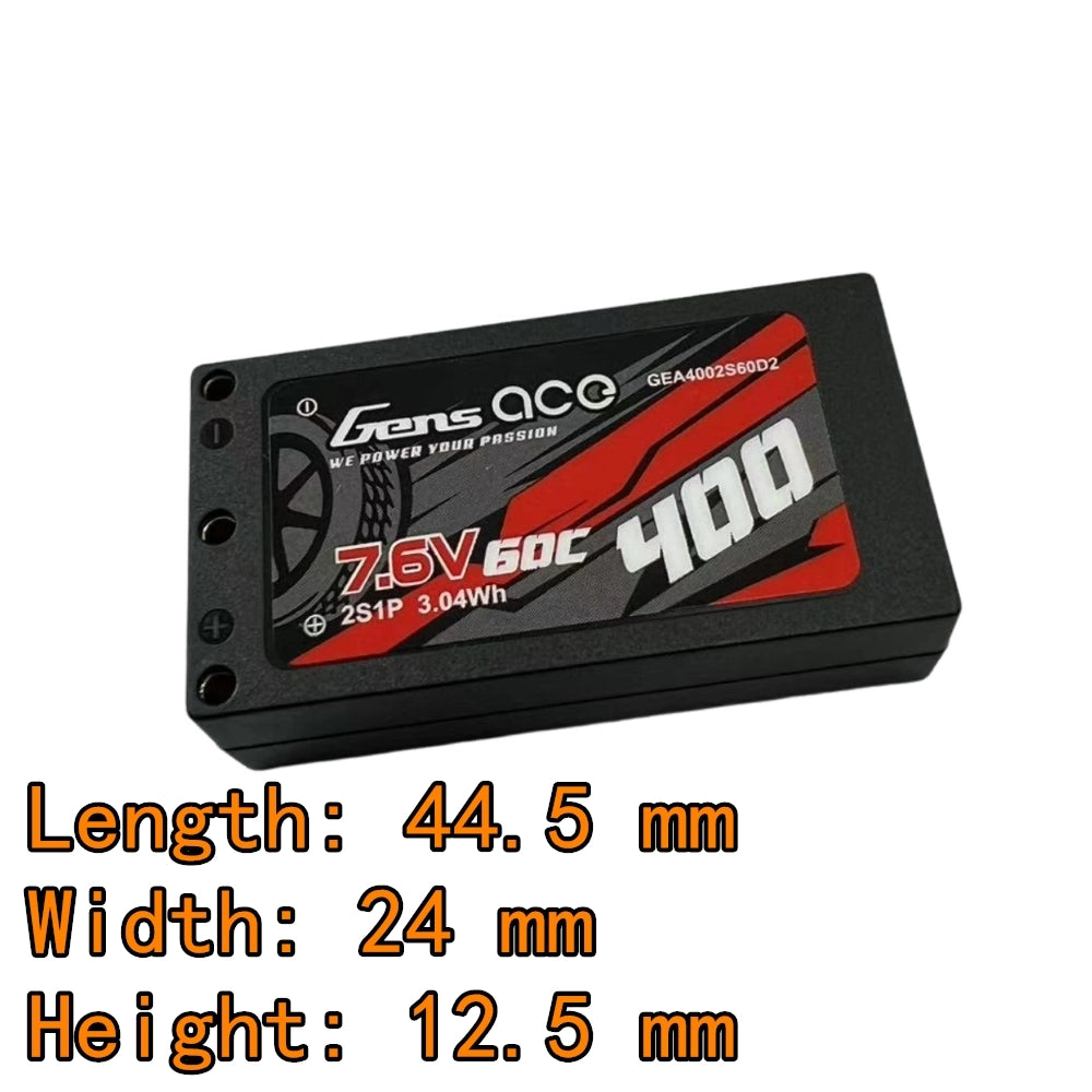 Gens ACE 400mAh 7.6V 60C 2S1P HV LiPo Battery